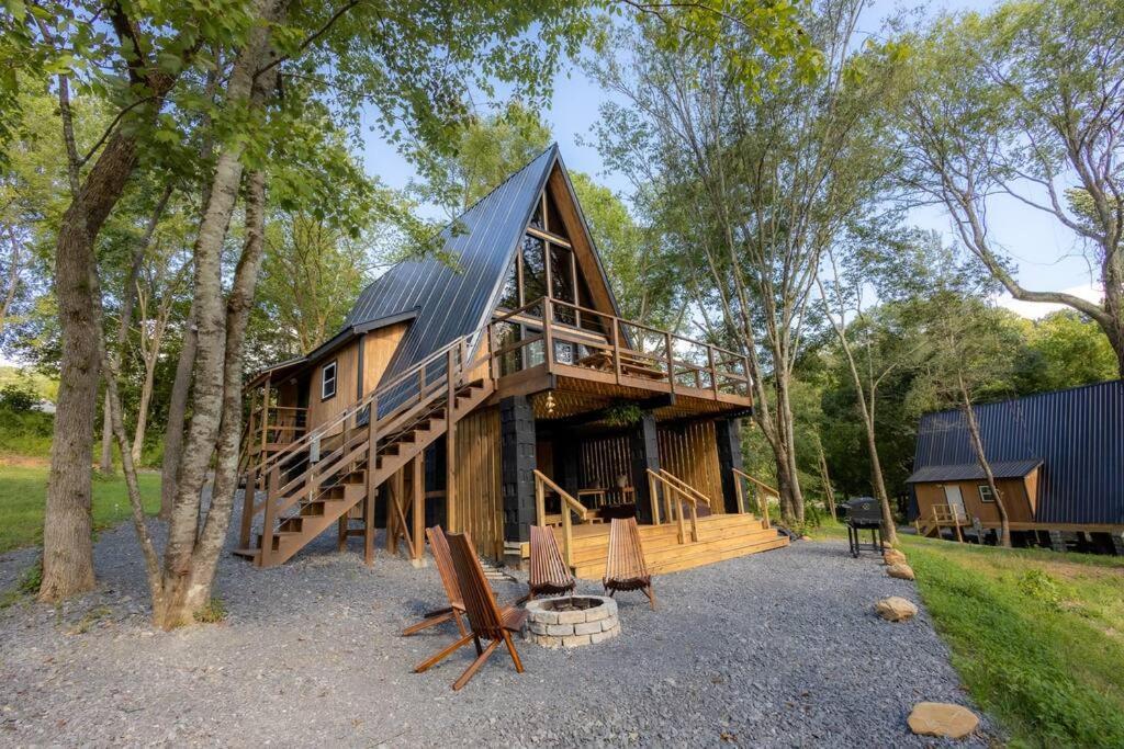 Valhalla Cabins Aframes With Hot Tubs & Sauna Cosby Extérieur photo