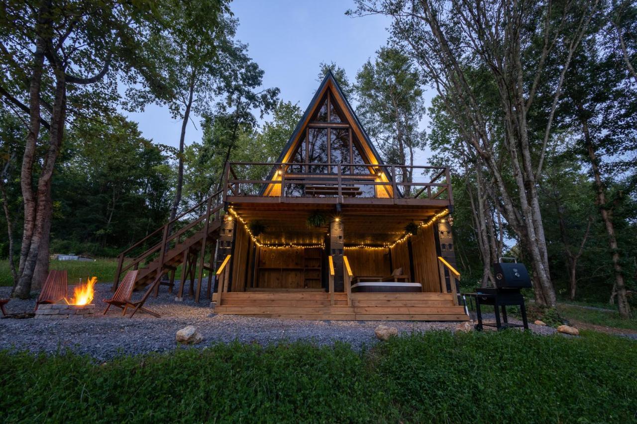 Valhalla Cabins Aframes With Hot Tubs & Sauna Cosby Extérieur photo
