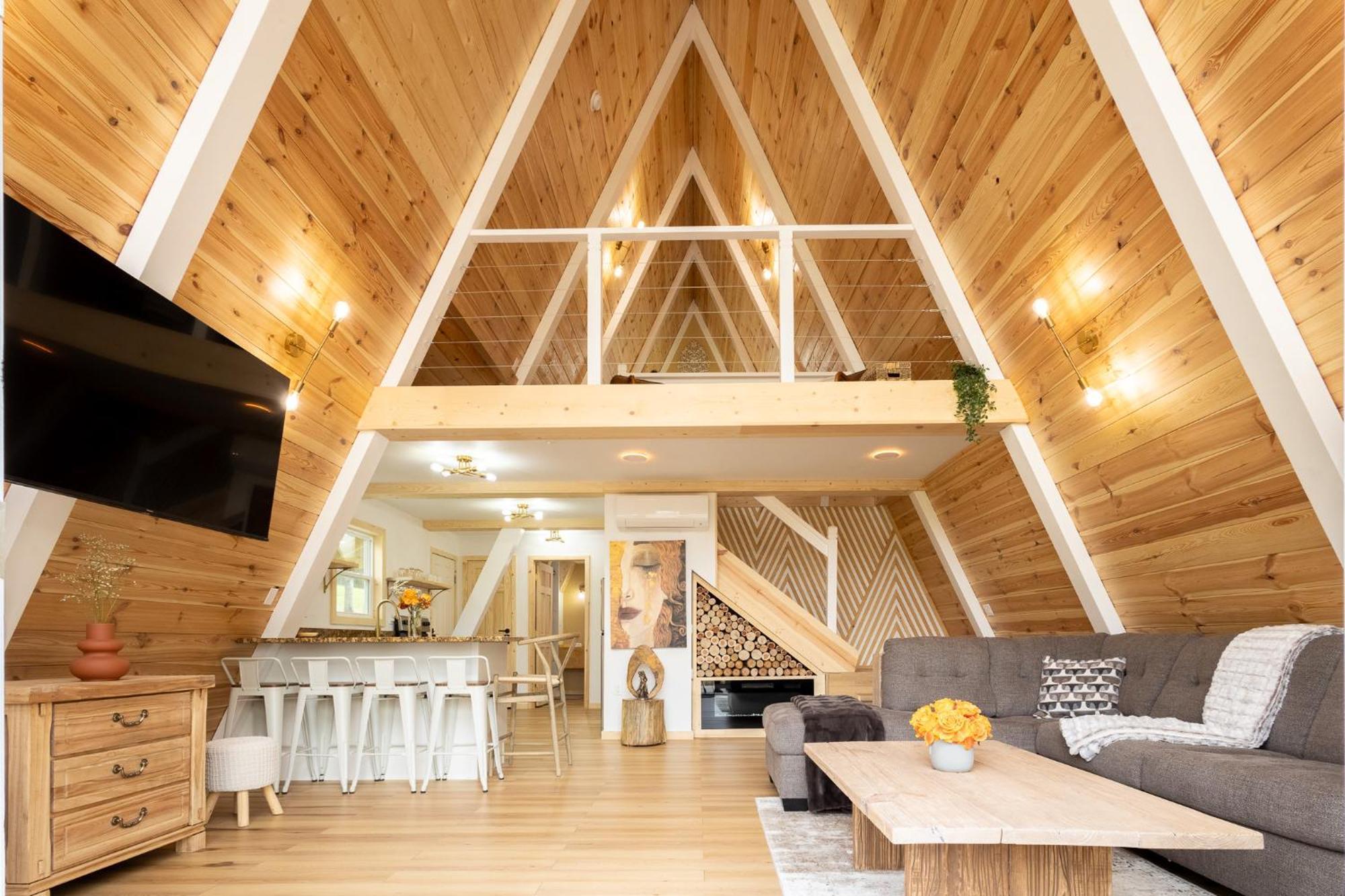 Valhalla Cabins Aframes With Hot Tubs & Sauna Cosby Extérieur photo