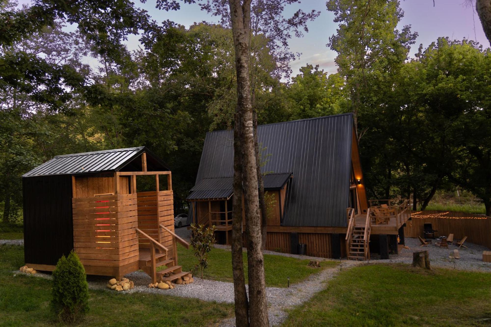Valhalla Cabins Aframes With Hot Tubs & Sauna Cosby Extérieur photo